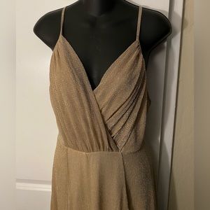 Gold shimmer dress